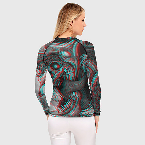 Женский рашгард Monster energy glitch / 3D-принт – фото 4