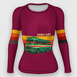 Женский рашгард Ретро автобус КАВЗ-685 поп-арт