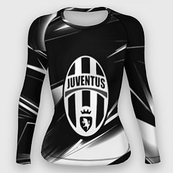 Женский рашгард Juventus geometry stripes black