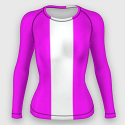 Рашгард женский Color white and pink, цвет: 3D-принт
