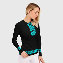 Рашгард женский Вышиванка русская, цвет: 3D-принт — фото 2