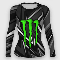 Женский рашгард Monster energy - монохромный