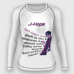Рашгард женский J-Hope - BTS, цвет: 3D-принт