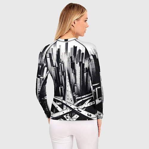 Женский рашгард American metropolis / 3D-принт – фото 4