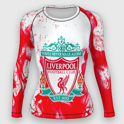 Женский рашгард Liverpool розовый огонь