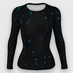 Рашгард женский Color dark blue khaki, цвет: 3D-принт