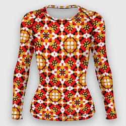 Женский рашгард Пестрый узорчатый паттерн