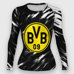 Женский рашгард Borussia штрихи красок текстура