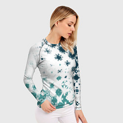 Рашгард женский Узорчатые пятна по диагонали, цвет: 3D-принт — фото 2