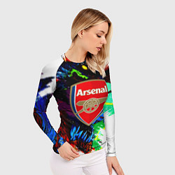 Рашгард женский Arsenal monster, цвет: 3D-принт — фото 2