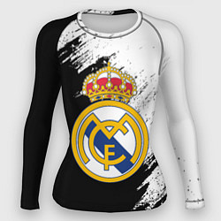 Женский рашгард Real Madrid текстура штрихи
