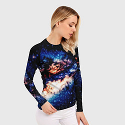 Рашгард женский Бесконечный космос и туманность, цвет: 3D-принт — фото 2