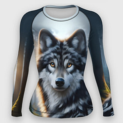 Женский рашгард Морда волка - Россия