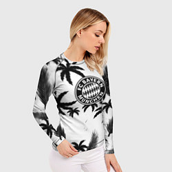 Рашгард женский Бавария Мюнхен тропики, цвет: 3D-принт — фото 2