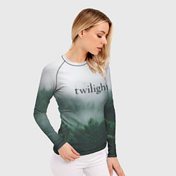 Рашгард женский Twilight forest, цвет: 3D-принт — фото 2