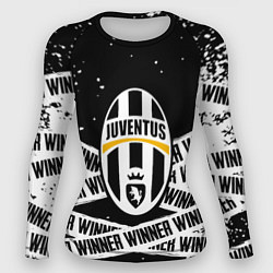 Женский рашгард Juventus подедитель краски