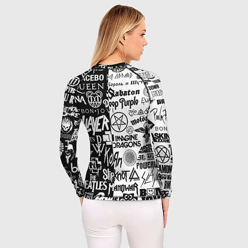 Женский рашгард Juventus рок музыка / 3D-принт – фото 4