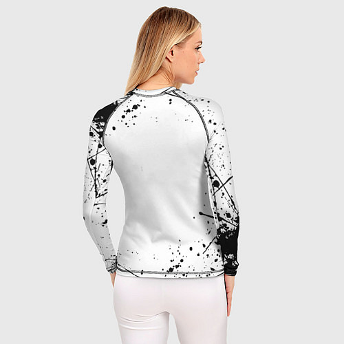Женский рашгард Barcelona брызги красок / 3D-принт – фото 4