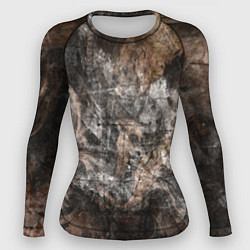 Женский рашгард Абстракция - brown darkness