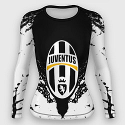 Женский рашгард Ювентус краски всплеск текстура