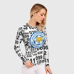 Рашгард женский Лестер сити цифры символы, цвет: 3D-принт — фото 2
