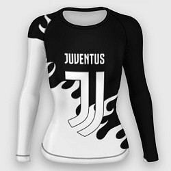 Женский рашгард Ювентус огонь текстура