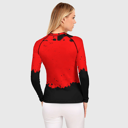 Женский рашгард Манчестер Юнайтед краски брызги / 3D-принт – фото 4