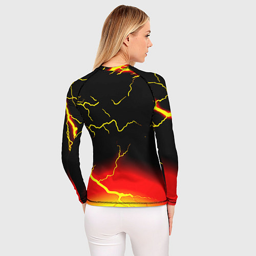 Женский рашгард Borussia шторм молнии / 3D-принт – фото 4