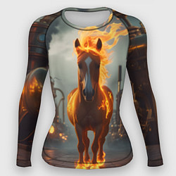Женский рашгард Стимпанк и огненная лошадь