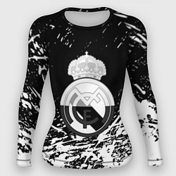 Рашгард женский Реал Мадрид краски текстура, цвет: 3D-принт