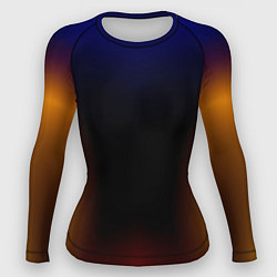 Рашгард женский Color black red blue, цвет: 3D-принт