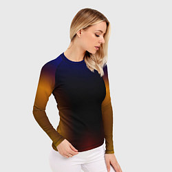 Рашгард женский Color black red blue, цвет: 3D-принт — фото 2