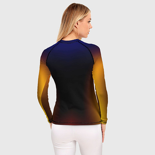Женский рашгард Color black red blue / 3D-принт – фото 4