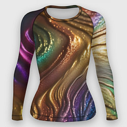 Женский рашгард Сморщенные складочки жидкости