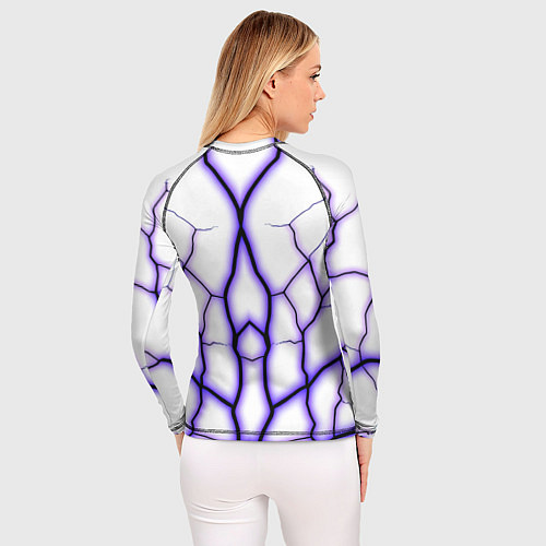 Женский рашгард Color white purple / 3D-принт – фото 4