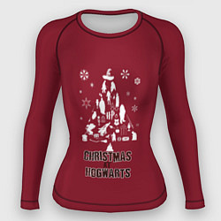 Женский рашгард Рождество в Хогвартс