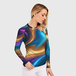 Рашгард женский Сплавы разноцветные, цвет: 3D-принт — фото 2