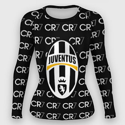 Рашгард женский Juventus sport pattern, цвет: 3D-принт