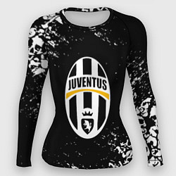 Женский рашгард Ювентус черепа краски