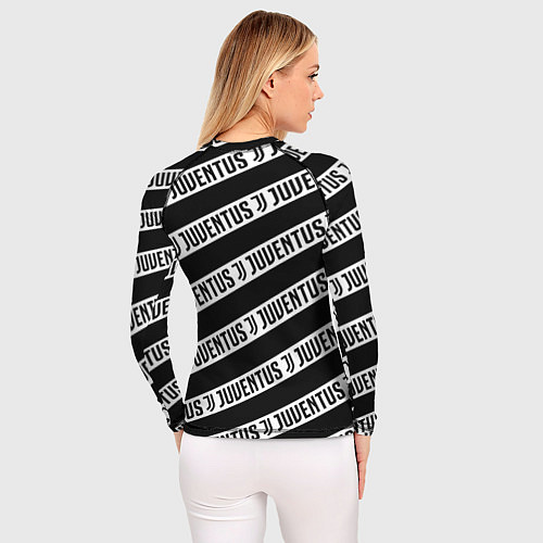 Женский рашгард Ювентус полосы линии спорт / 3D-принт – фото 4