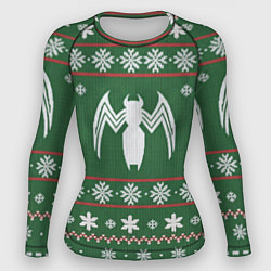 Рашгард женский Рождественский свитер Венома, цвет: 3D-принт