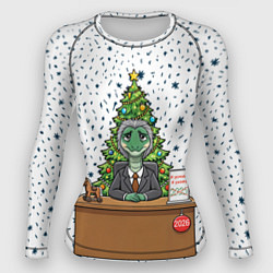 Рашгард женский Я устал я ухожу - новогодний мем 2026, цвет: 3D-принт