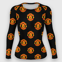 Рашгард женский Manchester United Pattern, цвет: 3D-принт