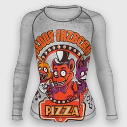 Рашгард женский Freddy Pizza, цвет: 3D-принт