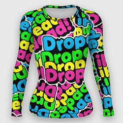 Рашгард женский Drop Dead: Acid Pattern, цвет: 3D-принт
