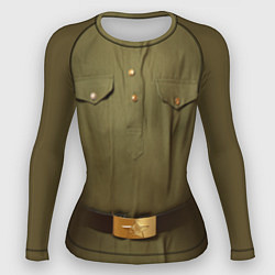 Рашгард женский Униформа солдата, цвет: 3D-принт