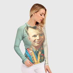 Рашгард женский Гагарин в орденах, цвет: 3D-принт — фото 2