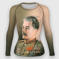 Рашгард женский Иосиф Сталин, цвет: 3D-принт