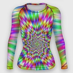 Рашгард женский Спектральная иллюзия, цвет: 3D-принт