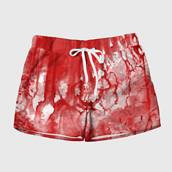 Женские шорты Кровь акварельная на Хеллоуин